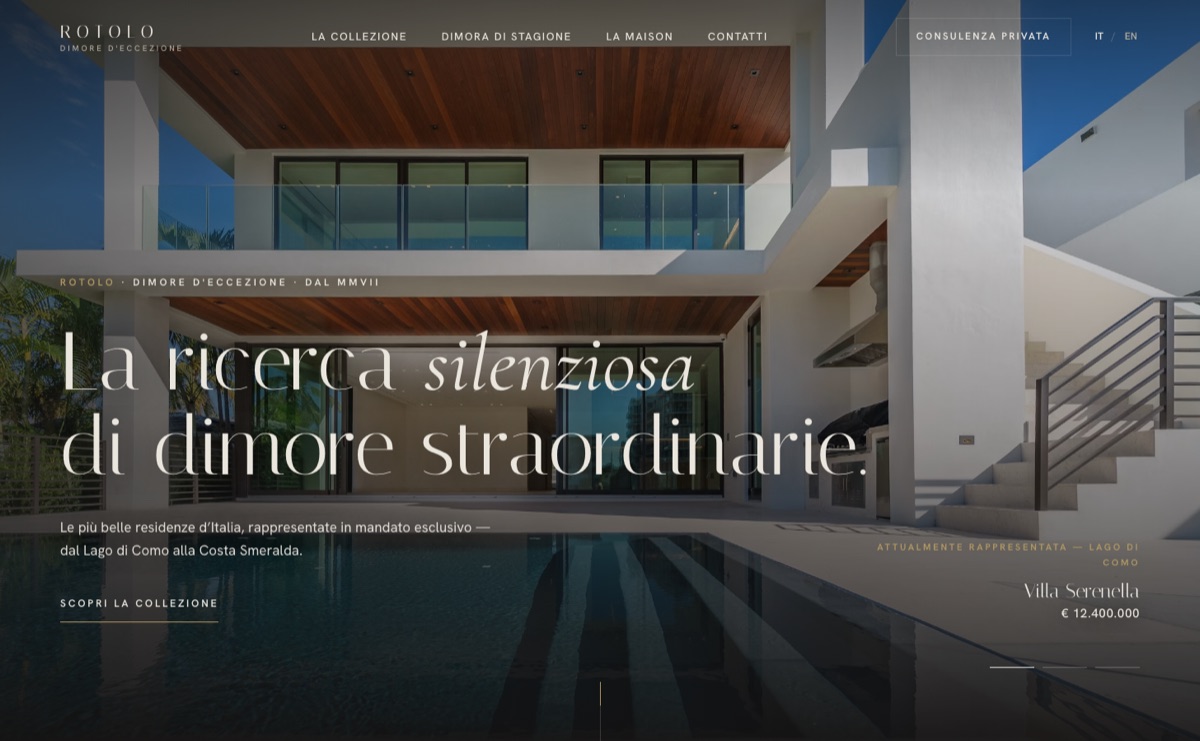 ROTOLO — Fine Homes & Estates, a luxury real-estate website